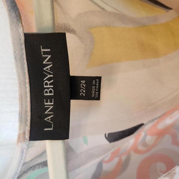 Lane Bryant Women's Floral Boho Chiffon Kimono Top - Size 22/24 - Picture 2 of 7